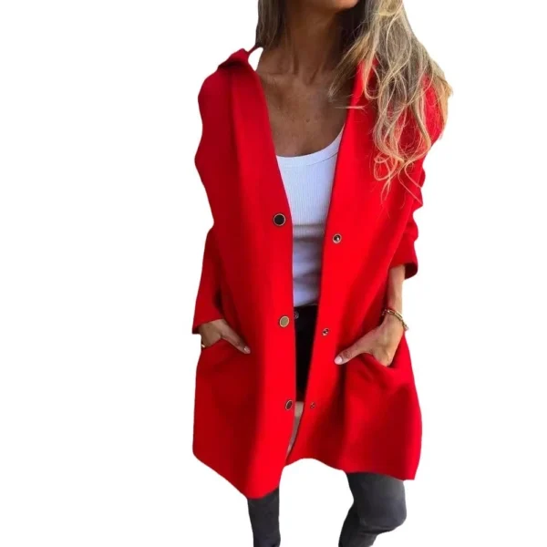 Women's jacket solid color casual jacket - Image 5