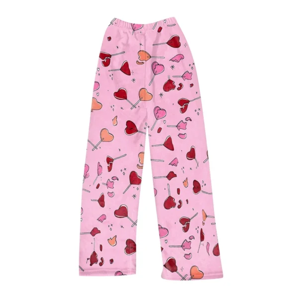 Women Winter Plaid Pants Full Length Long Trousers Sports Pants - Image 29