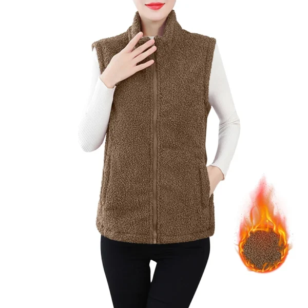 Women's Fall And Winter Temperament Lamb's Wool Thickened And Padded Warm Plus - Image 17