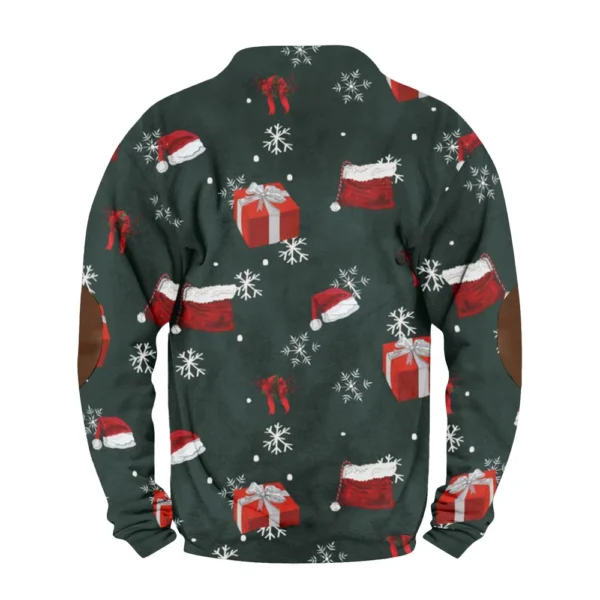 Men's Buttoned Sweatshirt With European And American Autumn/winter Printed Long - Image 10