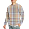Men's Casual Fashion Comfortable Plaid Round Neck Pullover Sweatshirt Sweatshirt - Image 27