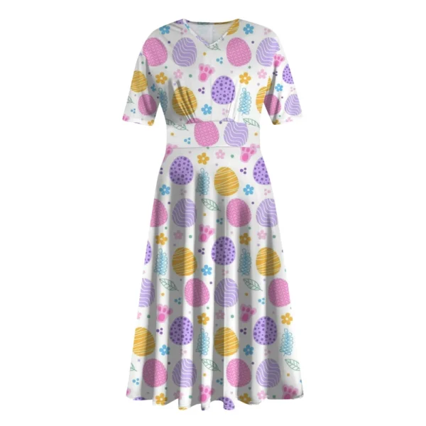 Women's Casual Fashion Dresses Summer Loose Easter Printed Sundresses Dress - Image 10