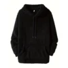 Men's Side Seam Pocket Hooded Lapel Solid Color Double-sided Velvet Hooded Long - Image 14