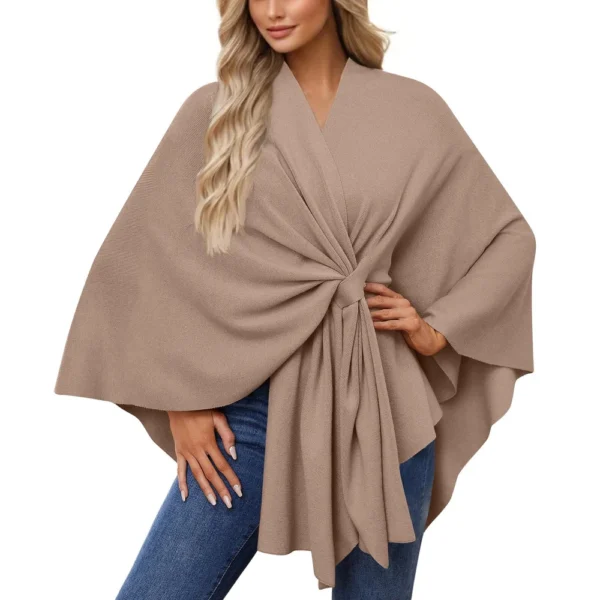 Women's Elegant Shawl Wraps Soft Open Front Sweater For Spring Fall Winter - Image 23