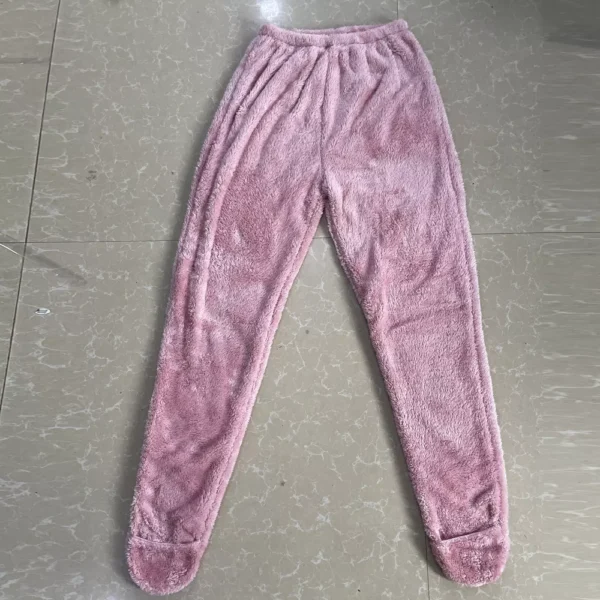 Women's Solid Color Thick Pantyhose Full Foot Loose Foot Plush Thermal Pants - Image 7