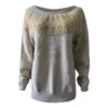 Women's Fashionable Casual Printed Round Neck Pullover Loose Long Sleeved - Image 12