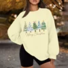 Women's Casual Fashion Long Sleeve Christmas Print Round Neck Sweatshirt Top - Image 12