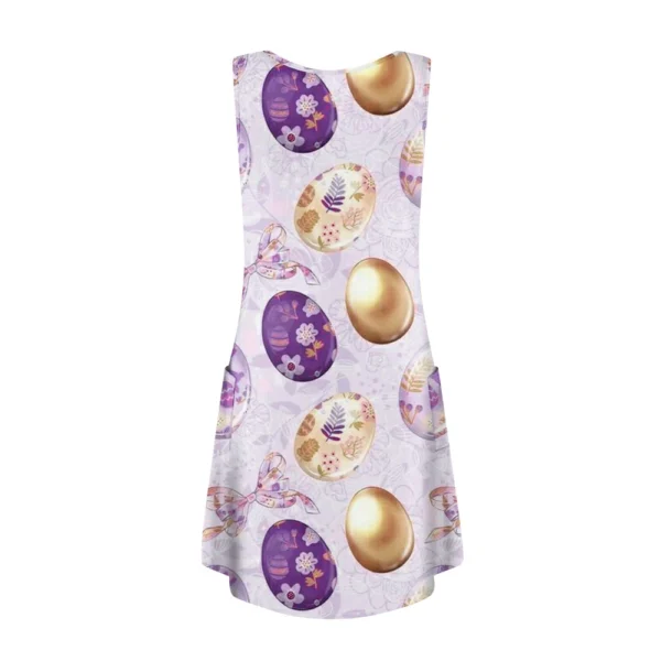 Women's Sundresses Casual Easter Printed Dresses Summer Loose Fashion Dress - Image 12