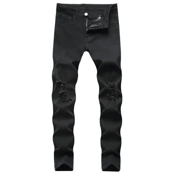 Men's stretch ripped pants tight - Image 7