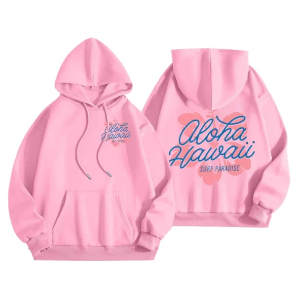 Women's Fashion Lightweight Long Sleeve with Pockets Pullover Hoodies - Image 3