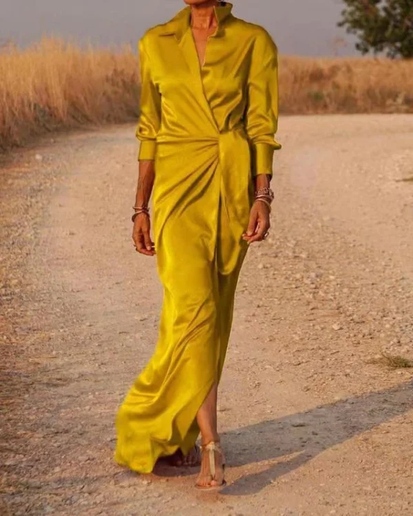 Women's high-waisted split-ended floor mopping long-sleeved clothes - Image 12