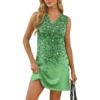 Women's V-neck Summer Casual Beach Vacation Women's Sleeveless Sparkly Print - Image 22