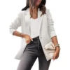 Women's solid color casual long-sleeved suit - Image 13