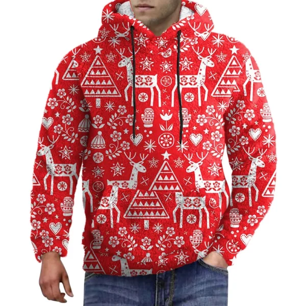 Men's Standing Collar Sweatshirt Is Outdoor Casual Sweaters Tops - Image 20