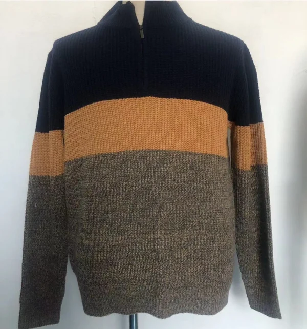 Men's Sweater, Men's Casual Knitted Pullover, Loose Fit, Long Sleeved - Image 9