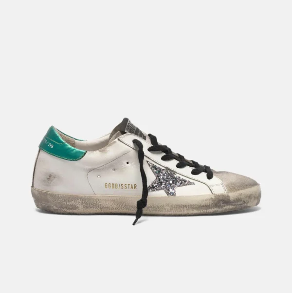 gg*db Women's shoes men's shoes green tail silver star board shoes - Image 6