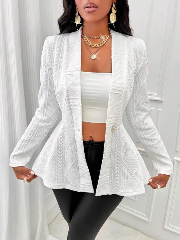 Black suit long sleeve jacket women - Image 10