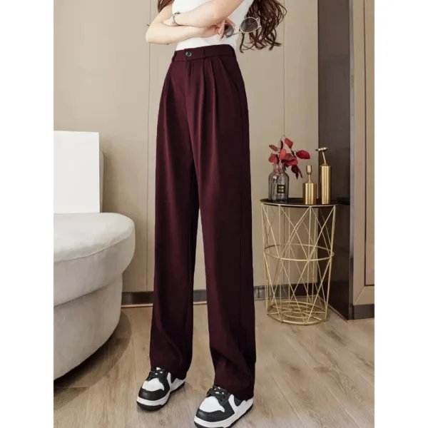 Women's casual long casual loose trousers suit pants women - Image 10