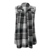 Women's Plaid Sleeveless Waistcoat Fashion Loose Women's Woolen Coat - Image 8