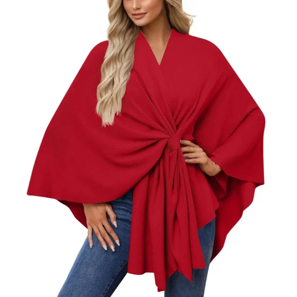 Women's Elegant Shawl Wraps Soft Open Front Sweater For Spring Fall Winter - Image 46