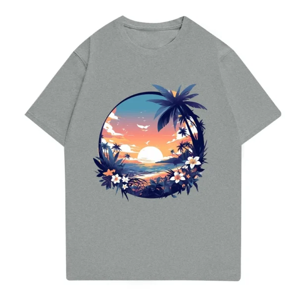 Men's Stand Collar Short Sleeve Shirt Loose Leisure Holiday Shirt Man - Image 20