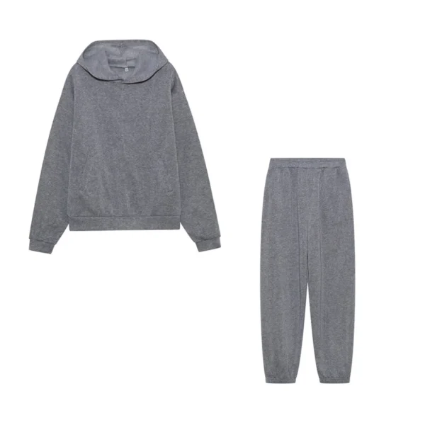 Women's casual long sleeve hoodie pant suit - Image 22