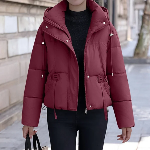 Women's Winter Coat Warm Jacket With Hooded Women Thicken Lightweight Coats - Image 25