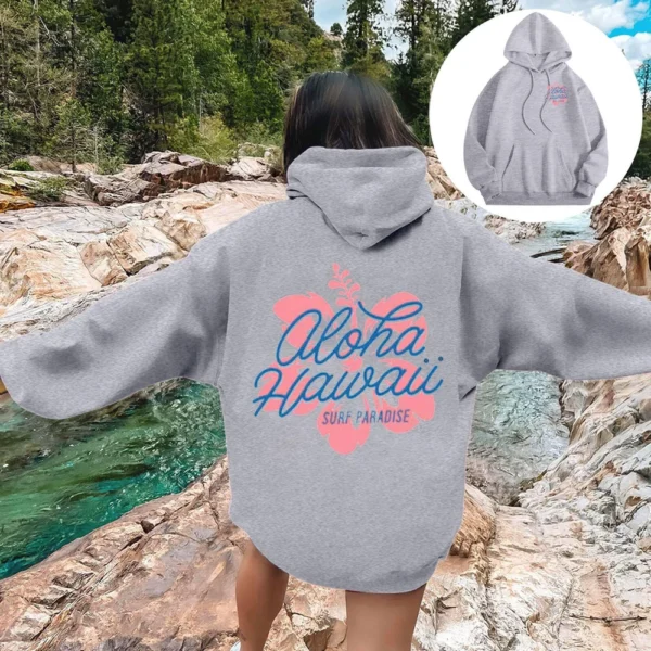 Women's Fashion Lightweight Long Sleeve with Pockets Pullover Hoodies - Image 28