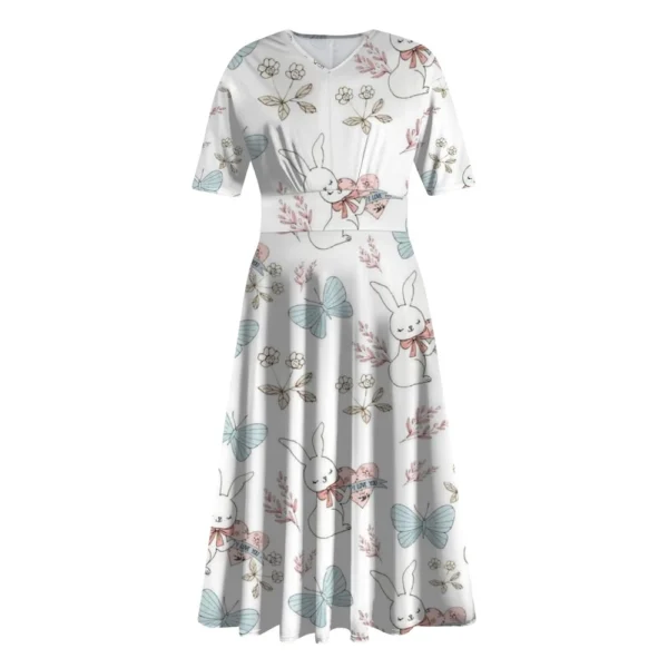 Women's Printed Summer Loose Casual Easter Fashion Sundresses Dresses Dress - Image 10