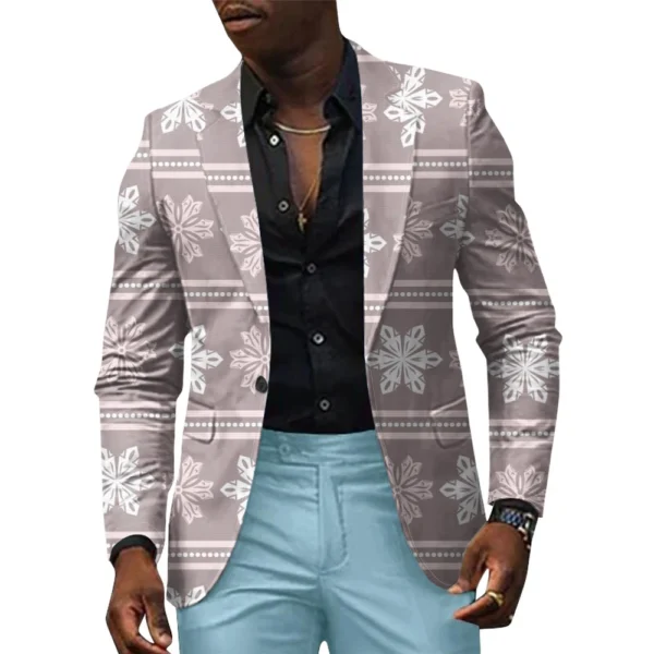 Unisex Winter Christmas Prints Suit Jackets Unisex Casual Fashion Button Jackets - Image 19
