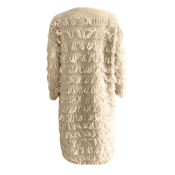 Women's 2024 Fashion Casual Open Front Chunky Cable Knit Sweaters Coats - Image 11