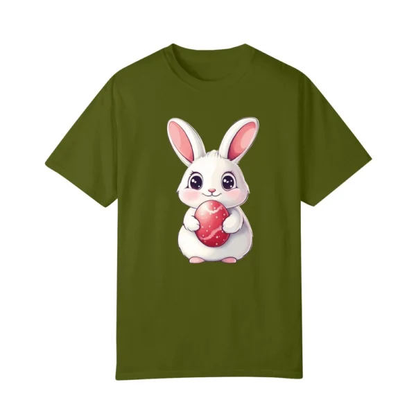 Happy Easter Women's Fashion Printed Round Neck Short Sleeve T-Shirt Pullover - Image 14