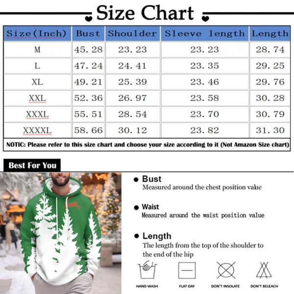 Men's Print Plush Warm Coat Fleece Sweater Casual Coat Pocket Sweater Winter - Image 15