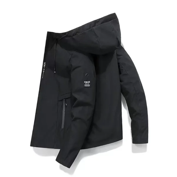 Warm and fleece thick hooded jacket for men - Image 2