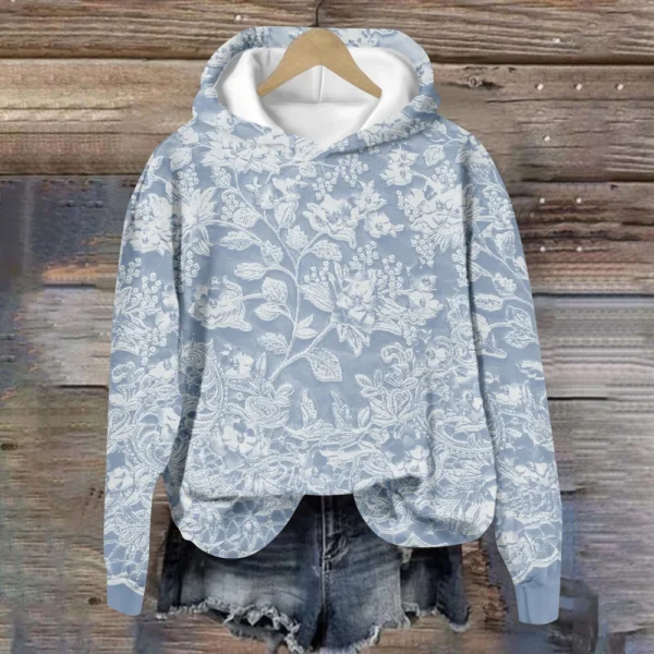 Women's Tops Sweatshirt Print Round Neck Hooded Casual - Image 22