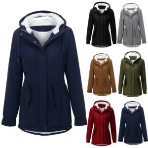 Women's Fashion Cotton-padded Coat Lamb Wool Cotton-padded Coat With Fleece