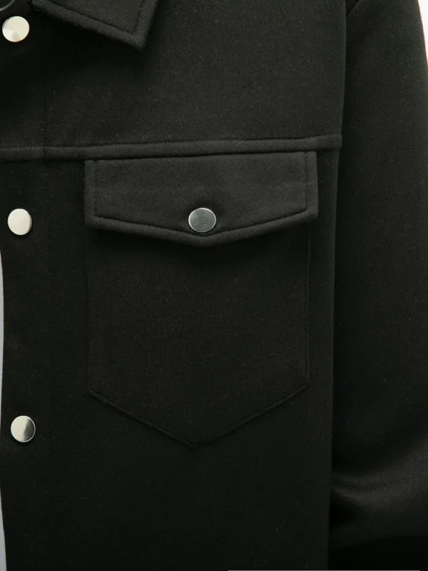 Casual men's slim jacket with lapel single breasted solid color - Image 11