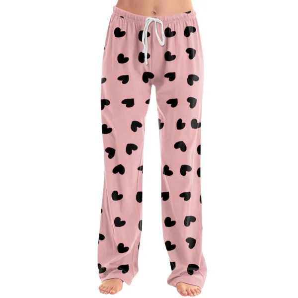 Women's Allover Printed Home Pants Sleeping Pajama Pants Long Pants Pajama - Image 6