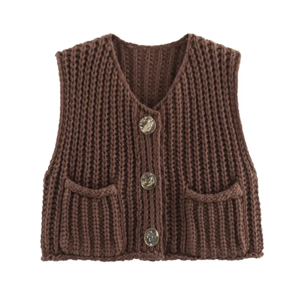 Women's thick needle vest - Image 10