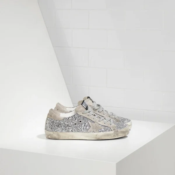 gg*db Women's shoes silver sequins do old board shoes casual - Image 6