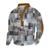 Men's Corduroy Cardigan 6-button Long-sleeved Sweatshirt - Image 7