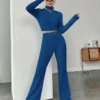 Women's clothing inner with long sleeves and trousers set two-piece set - Image 12