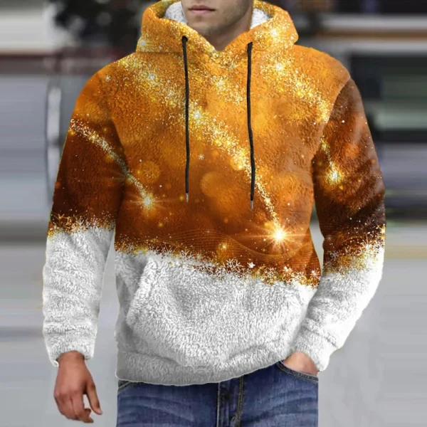 Men's Standing Collar Sweatshirt Is Outdoor Casual Sweaters Tops - Image 19