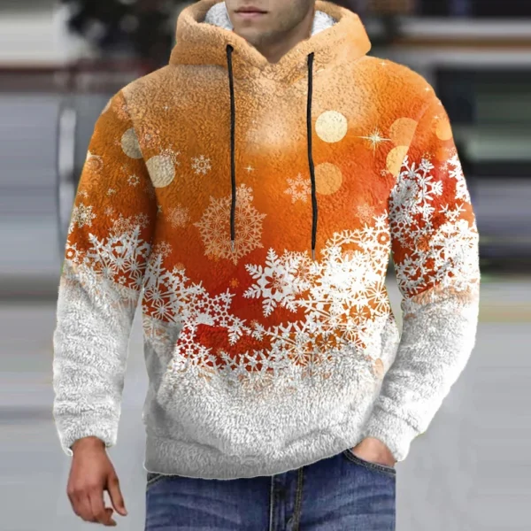 Men's Standing Collar Sweatshirt Is Outdoor Casual Sweaters Tops - Image 19