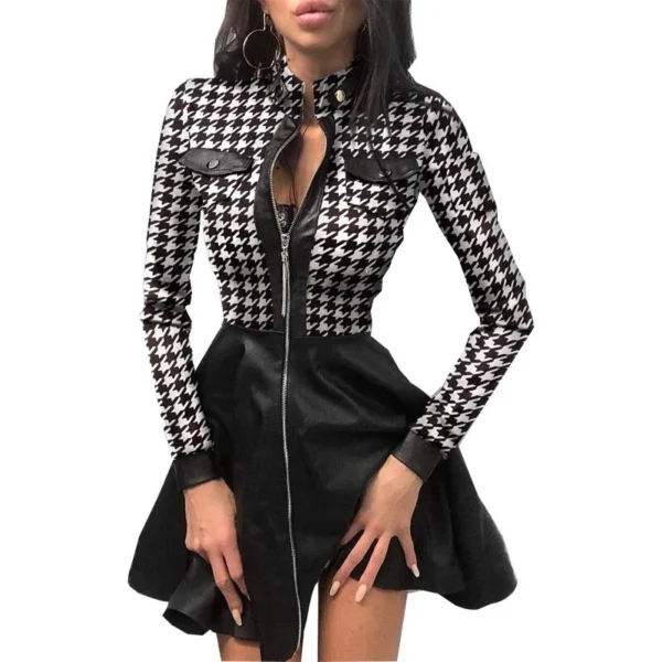 Split-waist dress woman lace-up - Image 19