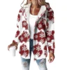 Women's Coat Casual And Fashionable Composite Thick And Warm Printed Hooded - Image 8