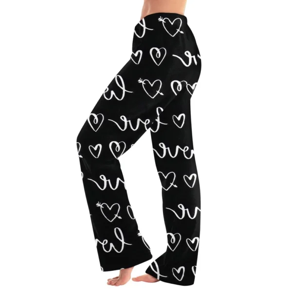 Women Winter Plaid Pants Full Length Long Trousers Sports Pants - Image 13