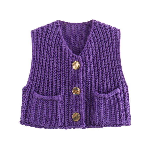 Women's thick needle vest - Image 27