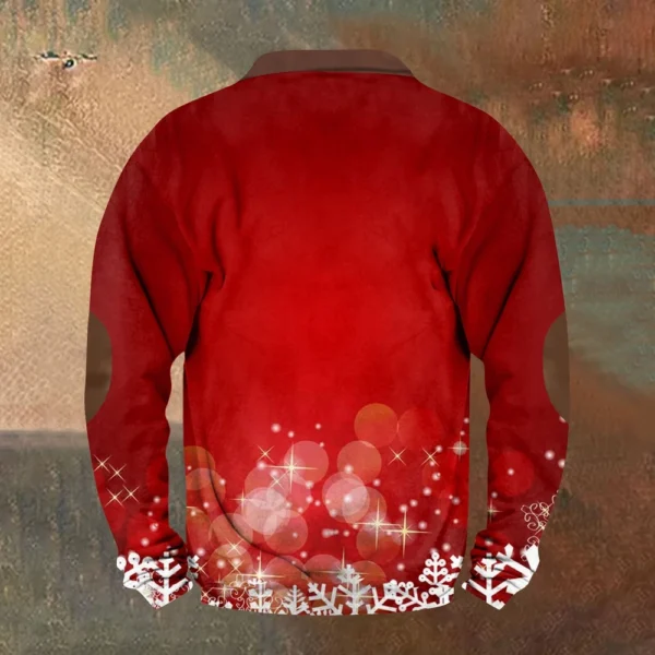 Men's Retro Casual Gradient Printed Sweatshirt - Image 10
