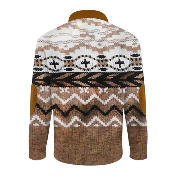 Men's Corduroy Cardigan 6-button Long-sleeved Sweatshirt - Image 11